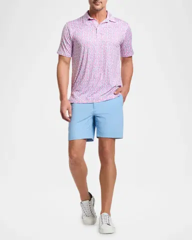 Robert Graham Men 's Aster Stretch Flat-Front Shorts | Thumbnail 2 Robert Graham Men 's Aster Stretch Flat-Front Shorts | Thumbnail 2