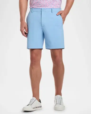 Robert Graham Men 's Aster Stretch Flat-Front Shorts | Thumbnail 4 Robert Graham Men 's Aster Stretch Flat-Front Shorts | Thumbnail 4