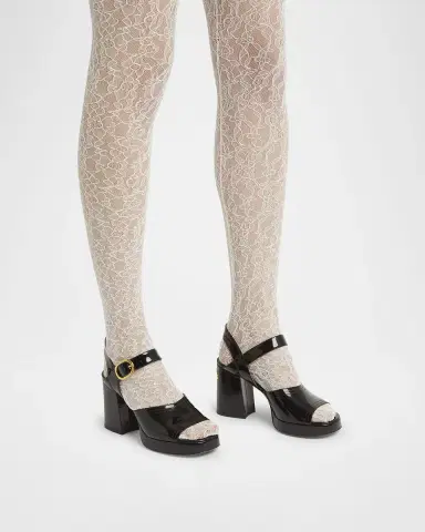 Valentino Garavani Fawcette VLogo Patent Leather Platform Sandals | Thumbnail 2 Valentino Garavani Fawcette VLogo Patent Leather Platform Sandals | Thumbnail 2