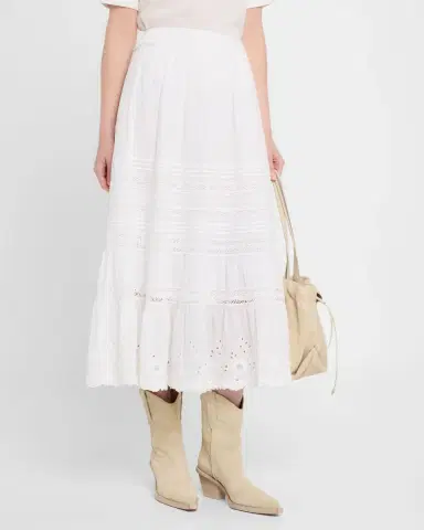 Polo Ralph Lauren Lace-Trim Cotton Voile Skirt | Thumbnail 4 Polo Ralph Lauren Lace-Trim Cotton Voile Skirt | Thumbnail 4