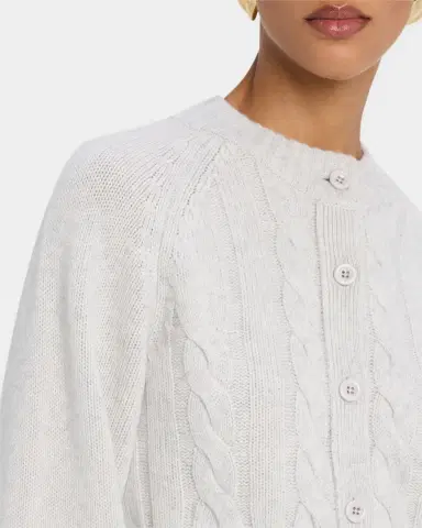 Toccin Rita Cropped Wool and Cashmere Cable-Knit Cardigan | Thumbnail 5 Toccin Rita Cropped Wool and Cashmere Cable-Knit Cardigan | Thumbnail 5
