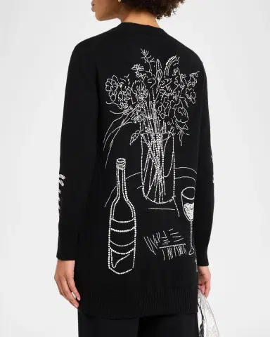 Libertine Still Life Crystal Cashmere Cardigan | Thumbnail 3 Libertine Still Life Crystal Cashmere Cardigan | Thumbnail 3