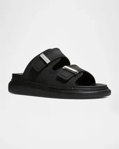 McQueen Men's Rubber Double-Buckle Sandals | Thumbnail 2 McQueen Men's Rubber Double-Buckle Sandals | Thumbnail 2