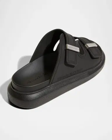 McQueen Men's Rubber Double-Buckle Sandals | Thumbnail 3 McQueen Men's Rubber Double-Buckle Sandals | Thumbnail 3