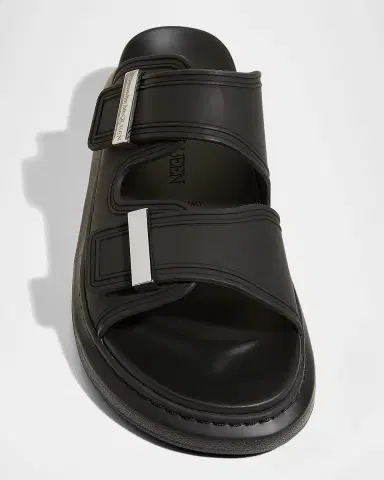 McQueen Men's Rubber Double-Buckle Sandals | Thumbnail 5 McQueen Men's Rubber Double-Buckle Sandals | Thumbnail 5