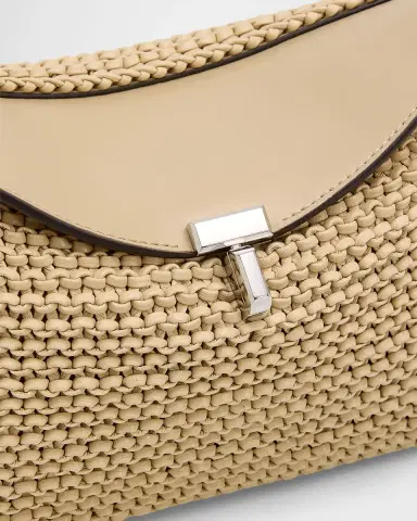 Toteme T-Lock Woven Leather Clutch Bag | Thumbnail 5 Toteme T-Lock Woven Leather Clutch Bag | Thumbnail 5
