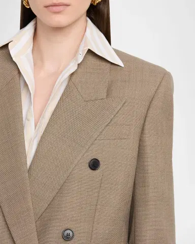 Saint Laurent Double-Breasted Blazer | Thumbnail 5 Saint Laurent Double-Breasted Blazer | Thumbnail 5