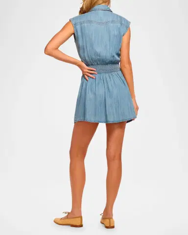 Ramy Brook Paxton Denim Mini Shirtdress | Thumbnail 3 Ramy Brook Paxton Denim Mini Shirtdress | Thumbnail 3