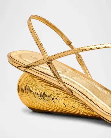 Simkhai Bridget Metallic Wedge Strappy Sandals | Thumbnail 5 Simkhai Bridget Metallic Wedge Strappy Sandals | Thumbnail 5
