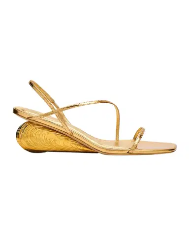 Simkhai Bridget Metallic Wedge Strappy Sandals | Thumbnail 1 Simkhai Bridget Metallic Wedge Strappy Sandals | Thumbnail 1