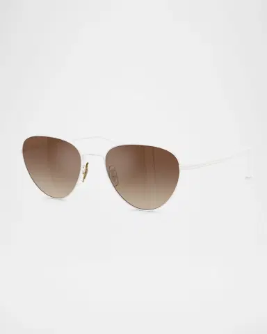 Khaite x Oliver Peoples 1991C Steel Aviator Sunglasses | Thumbnail 3 Khaite x Oliver Peoples 1991C Steel Aviator Sunglasses | Thumbnail 3