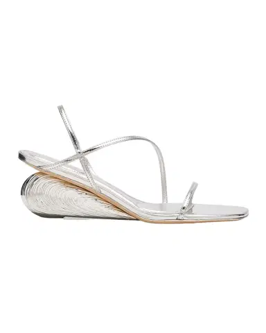 Simkhai Bridget Metallic Wedge Strappy Sandals | Thumbnail 1 Simkhai Bridget Metallic Wedge Strappy Sandals | Thumbnail 1