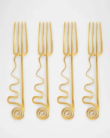 L 'Objet Spirale Cocktail Forks, Set of 4 | Thumbnail 3 L 'Objet Spirale Cocktail Forks, Set of 4 | Thumbnail 3
