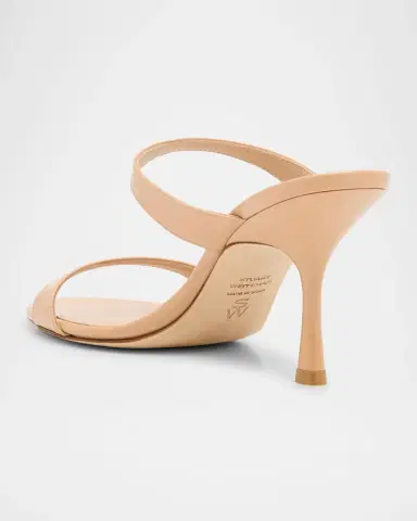 Stuart Weitzman Nudist Patent Leather Dual-Strap Sandals | Thumbnail 4 Stuart Weitzman Nudist Patent Leather Dual-Strap Sandals | Thumbnail 4