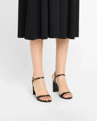 Stuart Weitzman Babette Leather Ankle-Strap Sandals | Thumbnail 2 Stuart Weitzman Babette Leather Ankle-Strap Sandals | Thumbnail 2
