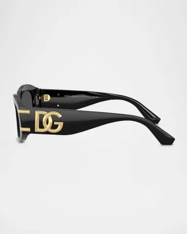 Dolce & Gabbana DG4502 Oval Acetate Sunglasses | Thumbnail 2 Dolce & Gabbana DG4502 Oval Acetate Sunglasses | Thumbnail 2