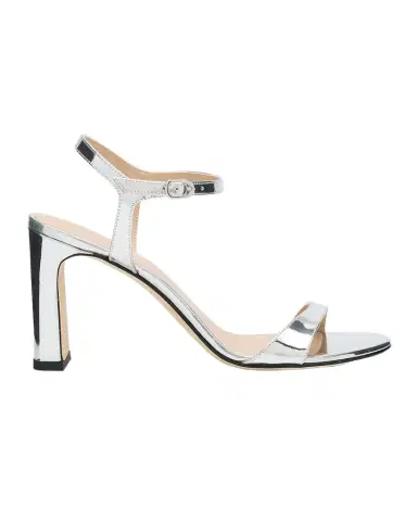 Stuart Weitzman Babette Metallic Ankle-Strap Sandals | Thumbnail 1 Stuart Weitzman Babette Metallic Ankle-Strap Sandals | Thumbnail 1