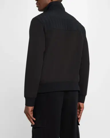 Mackage Men's Corey Hybrid Down Quarter-Zip Sweater | Thumbnail 3 Mackage Men's Corey Hybrid Down Quarter-Zip Sweater | Thumbnail 3