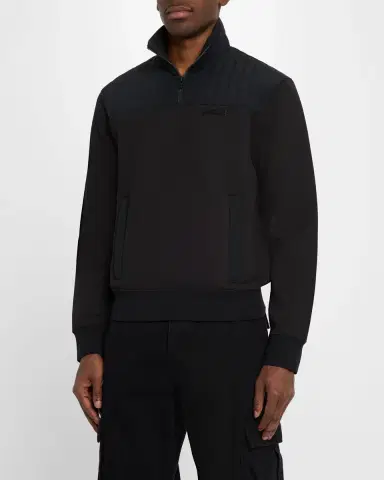 Mackage Men's Corey Hybrid Down Quarter-Zip Sweater | Thumbnail 4 Mackage Men's Corey Hybrid Down Quarter-Zip Sweater | Thumbnail 4