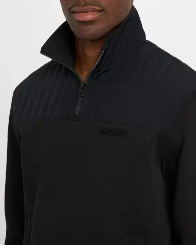 Mackage Men's Corey Hybrid Down Quarter-Zip Sweater | Thumbnail 5 Mackage Men's Corey Hybrid Down Quarter-Zip Sweater | Thumbnail 5