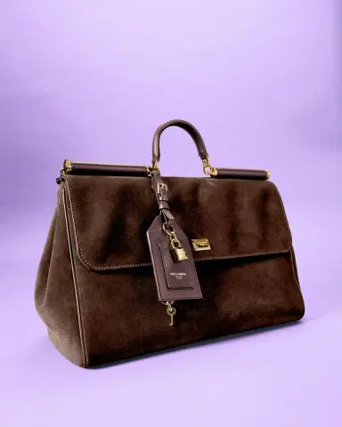 Dolce & Gabbana My Sicily Suede Top-Handle Bag | Thumbnail 4 Dolce & Gabbana My Sicily Suede Top-Handle Bag | Thumbnail 4