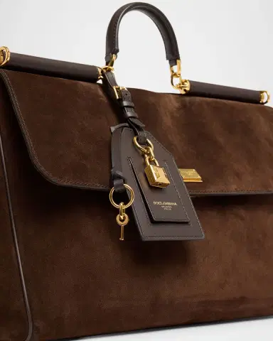 Dolce & Gabbana My Sicily Suede Top-Handle Bag | Thumbnail 6 Dolce & Gabbana My Sicily Suede Top-Handle Bag | Thumbnail 6
