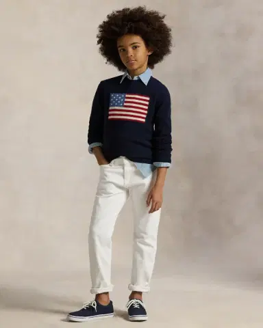 Polo Ralph Lauren Boy 's American Flag Cashmere Sweater | Thumbnail 3 Polo Ralph Lauren Boy 's American Flag Cashmere Sweater | Thumbnail 3