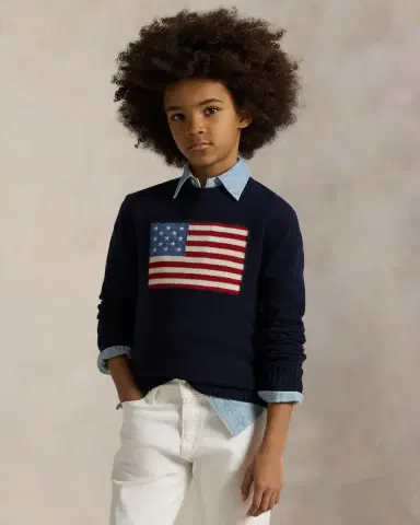 Polo Ralph Lauren Boy 's American Flag Cashmere Sweater | Thumbnail 4 Polo Ralph Lauren Boy 's American Flag Cashmere Sweater | Thumbnail 4