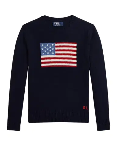 Polo Ralph Lauren Boy 's American Flag Cashmere Sweater | Thumbnail 1 Polo Ralph Lauren Boy 's American Flag Cashmere Sweater | Thumbnail 1