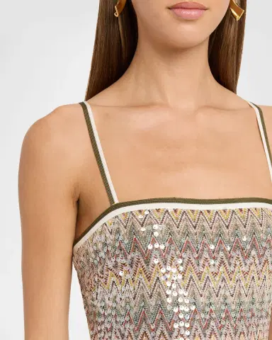 Ramy Brook Ivanna Sequined Chevron Mini Dress | Thumbnail 5 Ramy Brook Ivanna Sequined Chevron Mini Dress | Thumbnail 5