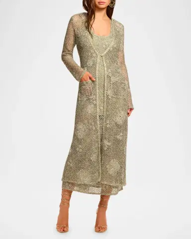 Ramy Brook Liliana Embroidered Crochet Midi Dress | Thumbnail 4 Ramy Brook Liliana Embroidered Crochet Midi Dress | Thumbnail 4