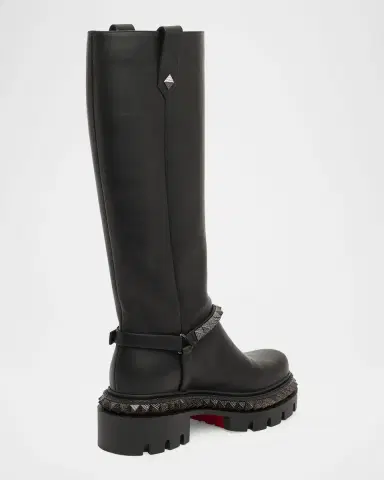 Christian Louboutin Marinetta Pyraclou Leather Knee-High Boots | Thumbnail 4 Christian Louboutin Marinetta Pyraclou Leather Knee-High Boots | Thumbnail 4