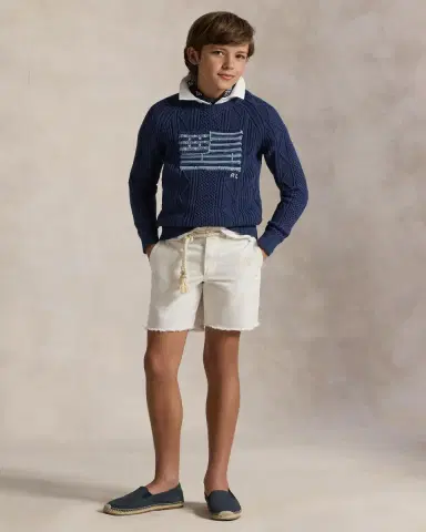Polo Ralph Lauren Boy's Cotton Faded Flag Sweater | Thumbnail 4 Polo Ralph Lauren Boy's Cotton Faded Flag Sweater | Thumbnail 4