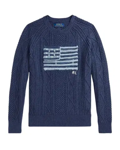 Polo Ralph Lauren Boy's Cotton Faded Flag Sweater | Thumbnail 1 Polo Ralph Lauren Boy's Cotton Faded Flag Sweater | Thumbnail 1