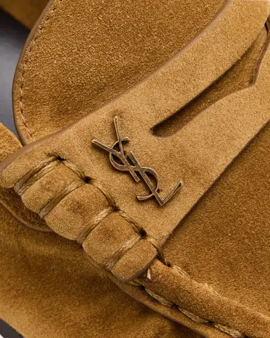 Saint Laurent Le Suede YSL Penny Loafers | Thumbnail 5 Saint Laurent Le Suede YSL Penny Loafers | Thumbnail 5