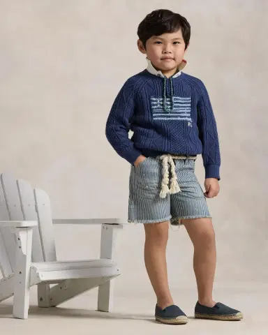 Polo Ralph Lauren Boy's Cotton Faded Flag Sweater | Thumbnail 3 Polo Ralph Lauren Boy's Cotton Faded Flag Sweater | Thumbnail 3