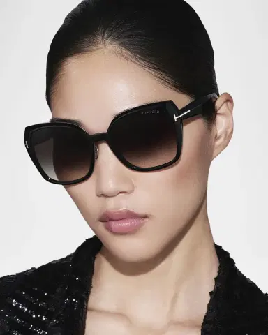 Tom Ford Plum Plastic Cat-Eye Sunglasses | Thumbnail 5 Tom Ford Plum Plastic Cat-Eye Sunglasses | Thumbnail 5