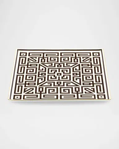 Ginori 1735 Labirinto Ebano Vide Poche Square Plate | Thumbnail 2 Ginori 1735 Labirinto Ebano Vide Poche Square Plate | Thumbnail 2