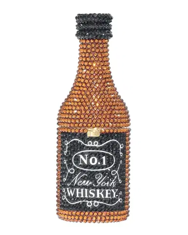 Judith Leiber Couture Mini New York Whiskey Crystal Pillbox | Thumbnail 1 Judith Leiber Couture Mini New York Whiskey Crystal Pillbox | Thumbnail 1