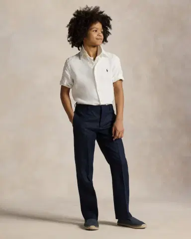 Polo Ralph Lauren Little Boy 's & Boy 's Linen Short-Sleeve Shirt | Thumbnail 3 Polo Ralph Lauren Little Boy 's & Boy 's Linen Short-Sleeve Shirt | Thumbnail 3
