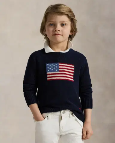 Polo Ralph Lauren Boy 's American Flag Cashmere Sweater | Thumbnail 3 Polo Ralph Lauren Boy 's American Flag Cashmere Sweater | Thumbnail 3