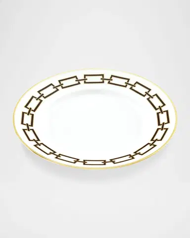 GINORI 1735 Catene Ebano Flat Dessert Plate | Thumbnail 2 GINORI 1735 Catene Ebano Flat Dessert Plate | Thumbnail 2