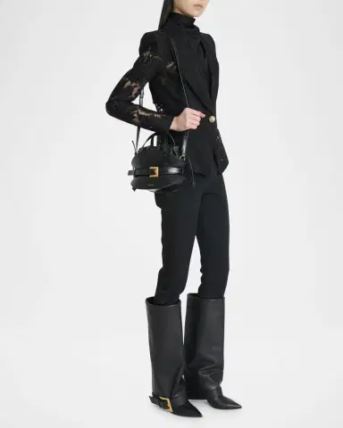 Balmain Shuffle Mini Top-Handle Bag in Calfskin | Thumbnail 5 Balmain Shuffle Mini Top-Handle Bag in Calfskin | Thumbnail 5