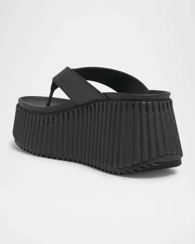 Chloé Nama Platform Leather Thong Sandals | Thumbnail 4 Chloé Nama Platform Leather Thong Sandals | Thumbnail 4