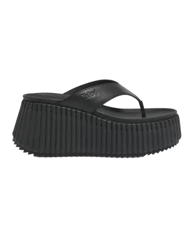 Chloé Nama Platform Leather Thong Sandals | Thumbnail 1 Chloé Nama Platform Leather Thong Sandals | Thumbnail 1