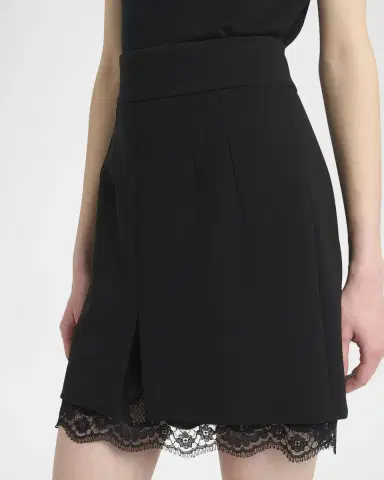 Dolce & Gabbana Lana Double Crepe Lace-Trim Mini Skirt | Thumbnail 5 Dolce & Gabbana Lana Double Crepe Lace-Trim Mini Skirt | Thumbnail 5