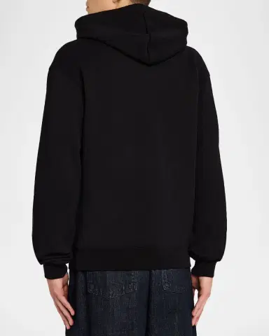 Jacquemus Men's Grosgrain Logo Cotton Hoodie | Thumbnail 3 Jacquemus Men's Grosgrain Logo Cotton Hoodie | Thumbnail 3
