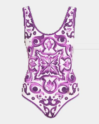 Dolce & Gabbana Majolica-Print One-Piece Swimsuit | Thumbnail 2 Dolce & Gabbana Majolica-Print One-Piece Swimsuit | Thumbnail 2