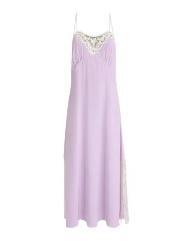 Chloé Lace-Trim Silk Midi Slip Dress | Thumbnail 1 Chloé Lace-Trim Silk Midi Slip Dress | Thumbnail 1