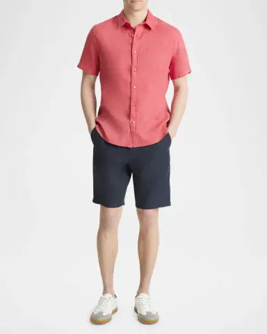 Vince Men's Linen Sport Shirt | Thumbnail 4 Vince Men's Linen Sport Shirt | Thumbnail 4